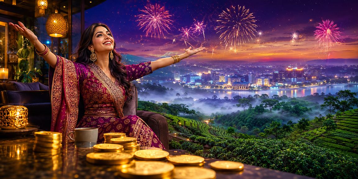 বগুড়ার চা বাগানে বিনোদন উপভোগ করছেন স্থানীয় বাসিন্দা